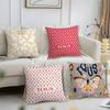 Роскошная Мода T-T-Tous Наволочка Короткий Плюш Принт Наволочка Квадратные Чехлы для Декоративных Подушек Диван Домашний Декор