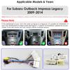 OSSURET 9,7" Android 13 беспроводной Carplay для Subaru Outback Impreza Legacy 2009-2014 GPS стерео автомобильный радиоприемник интеллектуальный мультимедийный плеер 4G BT 2 Din