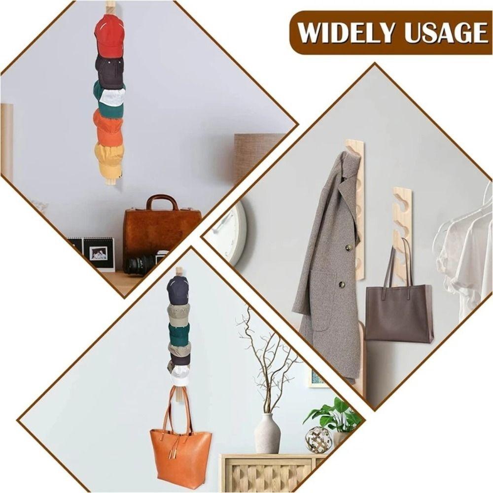 Baseball Caps Wooden Hat Hanger Organizer Wall Hat Rack Convenient Baseball Hat Holder Display