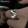LOVE Heart Engagement Rings for Women Couples Korean Cute Classic Bride Jewelry Accessories Gifts