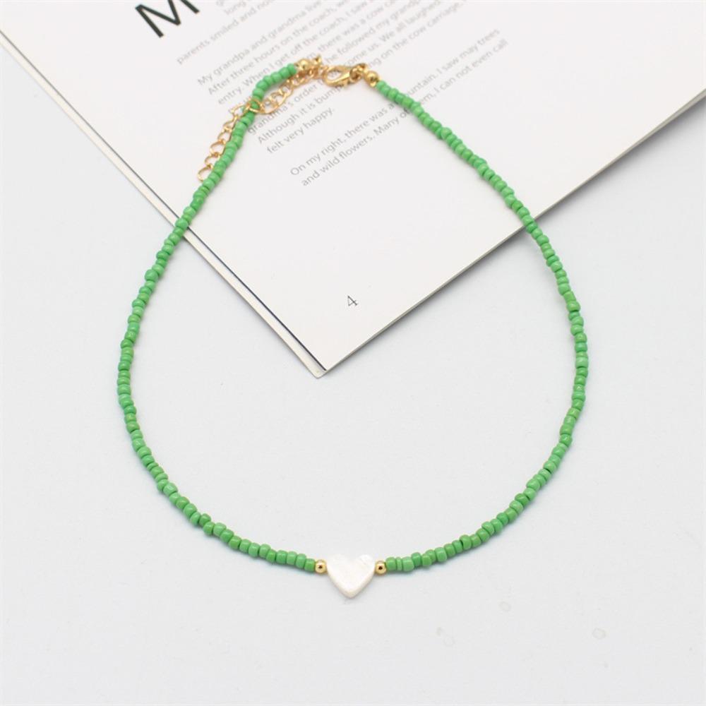 Ожерелье-чокер с цветными короткими бусинами Shell Love для девочек