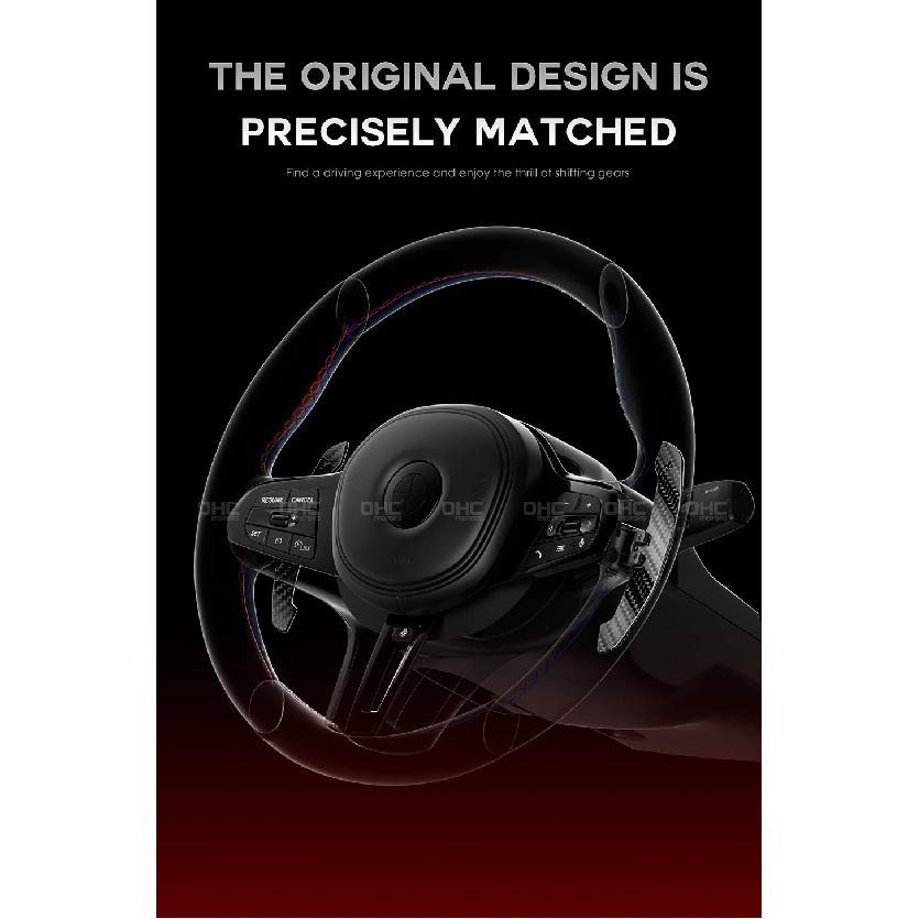 OHC Motors Magnetic Carbon Fiber Paddle Shifters Compatible for Mustang GT/Shelby 2015-2023 Steering Wheel Paddles Shifter