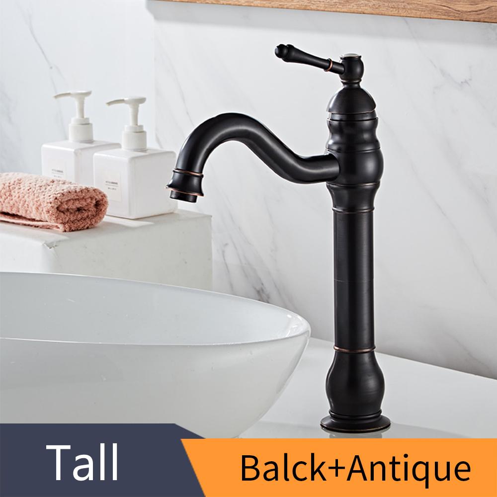 Basin Faucets Modern Antique Bathroom Faucet Waterfall Faucets Single Hole Cold and Hot Water Tap Basin Faucet Mixer Taps 855975