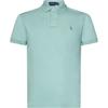 Polo Поло в рубчик Slim Fit Мужские топы Светло-зеленый 710680784-422