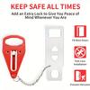 Battery-Free Portable Door Lock Metal Lock Security Door Lock Travel Door Lock  Apartment Safety