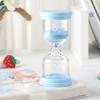 Мини-песочные часы, 5-минутный таймер, портативный таймер для чистки зубов, песочные часы для душа с присоской, кулинарные игры