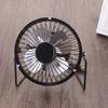 4 inch Portable Metal Mute Table USB Charged Cooling Fan Home Office Air