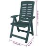 VidaXL 6x Reclining Garden Chairs Patio Armchairs Outdoor Chairs Terrace Seats Folding Armchairs 275070