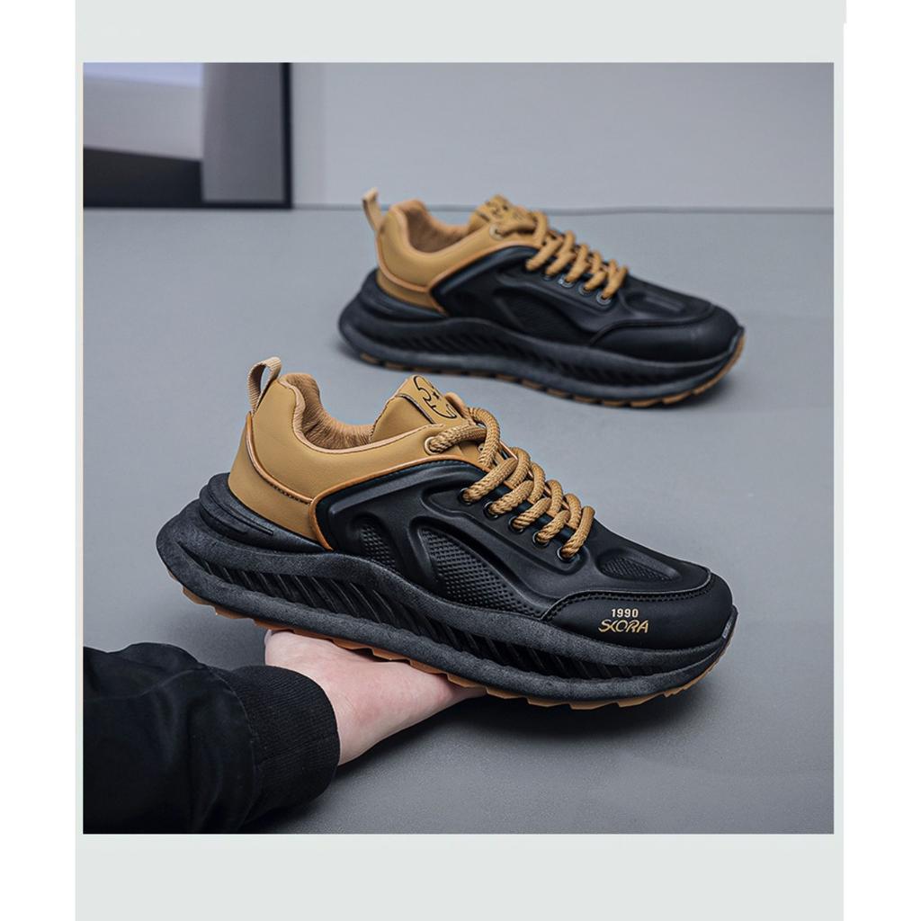 Повседневная обувь Мужская обувь Корейская модная обувь Pops Мужская обувь Tide Толстая подошва Спортивная обувь для бега