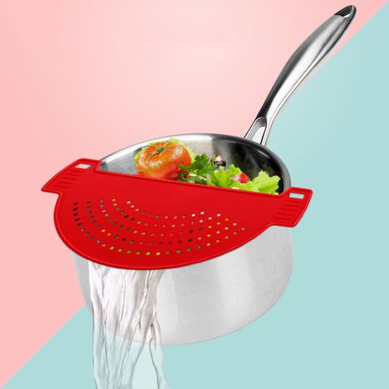 Силиконовая решетка для кастрюль, сковородок, мисок, многоразовый универсальный фильтр, макароны, спагетти, говяжий фарш, жир, овощи, незаменимая вещь на кухне