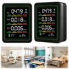 Цифровой монитор качества воздуха 5 в 1 CO2 HCHO TVOC Монитор влажности и температуры Тестер CO2 ЖК-дисплей Бытовой тестер качества воздуха