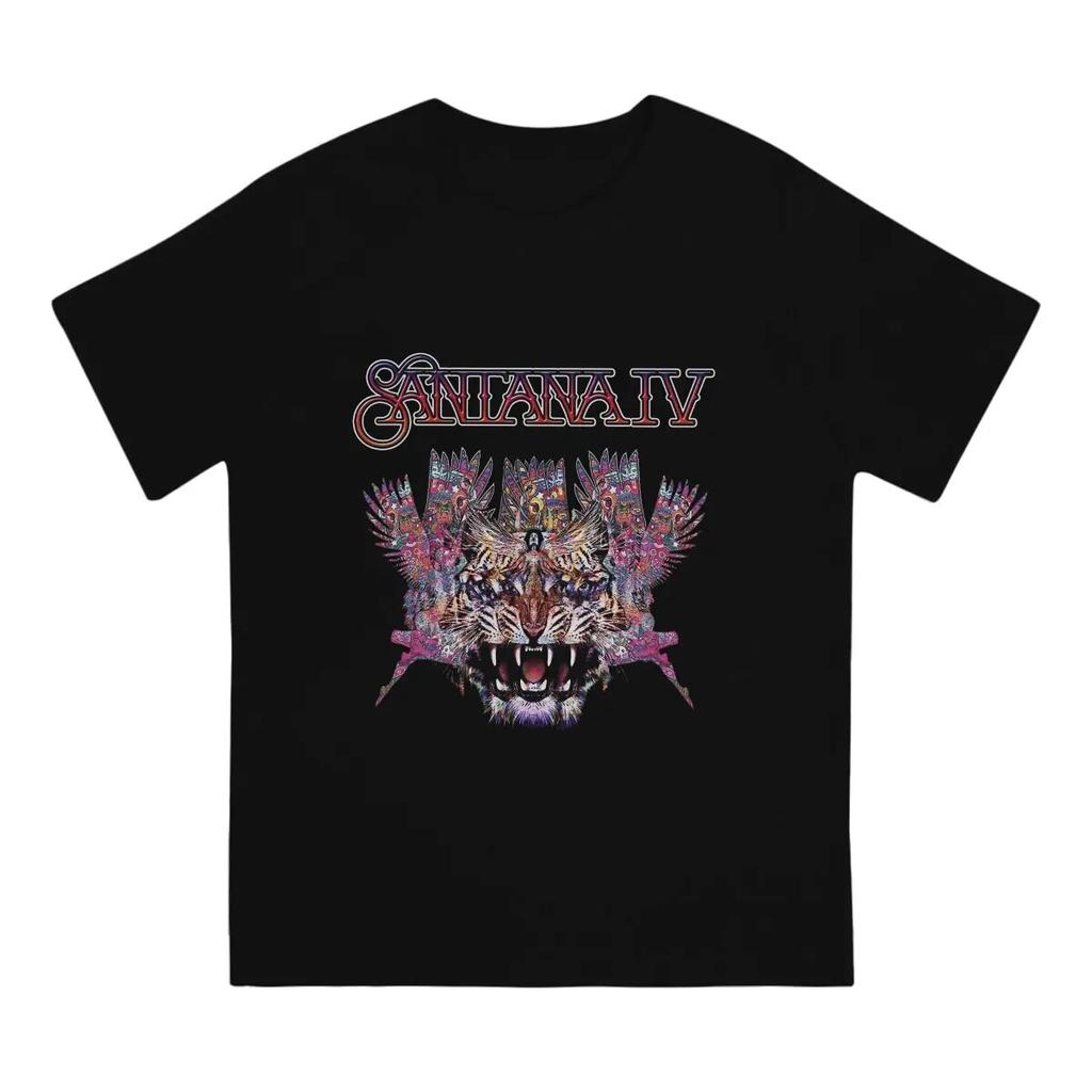 Новейшая футболка Santana для унисекс Santana Four Tour 2023, базовая футболка с круглым воротником, персонализированные подарки на день рождения, уличная одежда