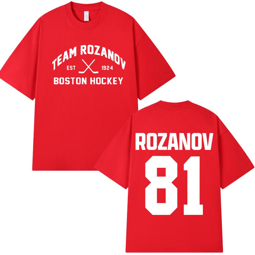 2026 New Heated Rivalry Ilya Rozanov 81 Gay Tshirts Mens Clothing Fashion Vintage T Shirts Cotton Casual Tshirt Streetwear