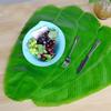 1Pcs Simulation Artificial Banana Leaf Heat Resistant Kitchen Placemats  Party Wedding Decoration