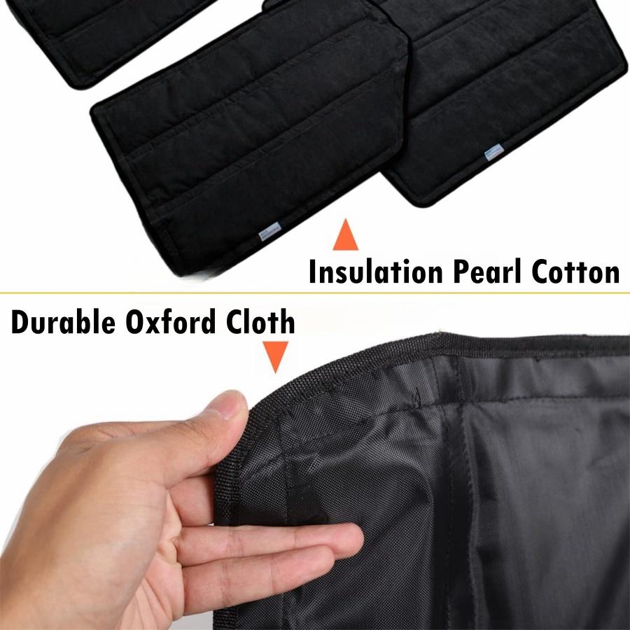 4PCS Cotton Sound Heat Insulation Pad For Jeep Wrangler JK JL 2012-2022 Car Roof Hardtop Heat Insulation Mats Heat Shields 2