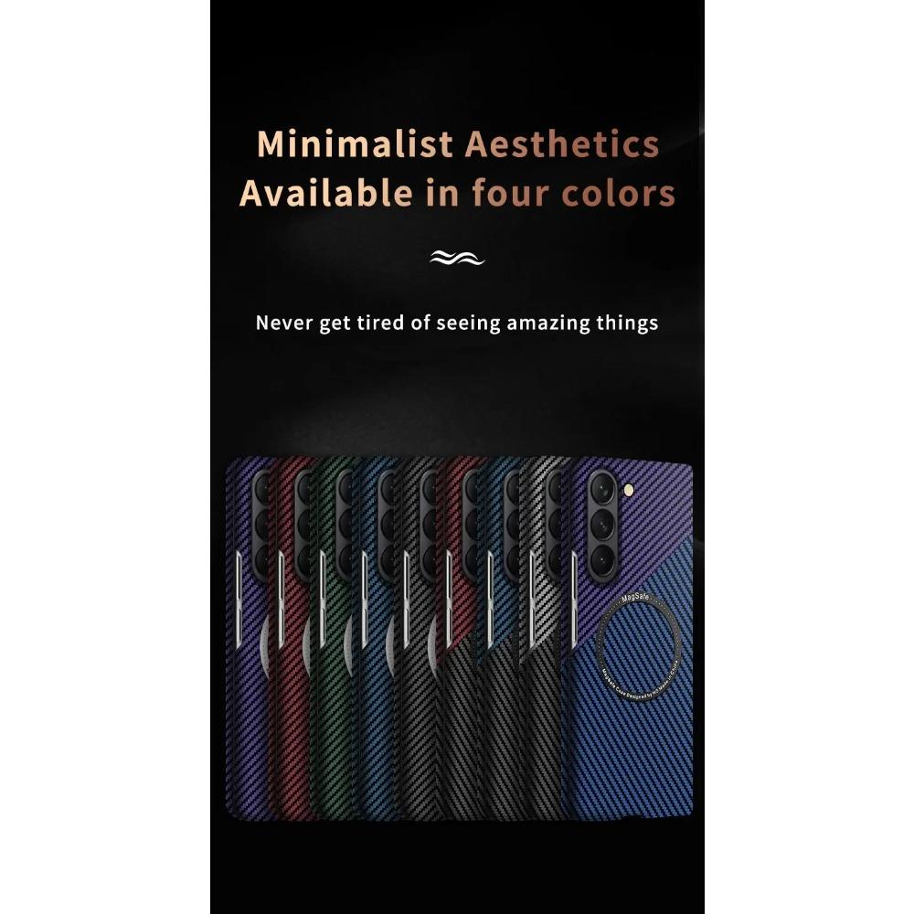 Ультратонкий матовый чехол Magsafe для Samsung Galaxy Z Fold 6 5 4 3, чехол из углеродного волокна с магнитной беспроводной зарядкой, жесткий защитный чехол с полной защитой