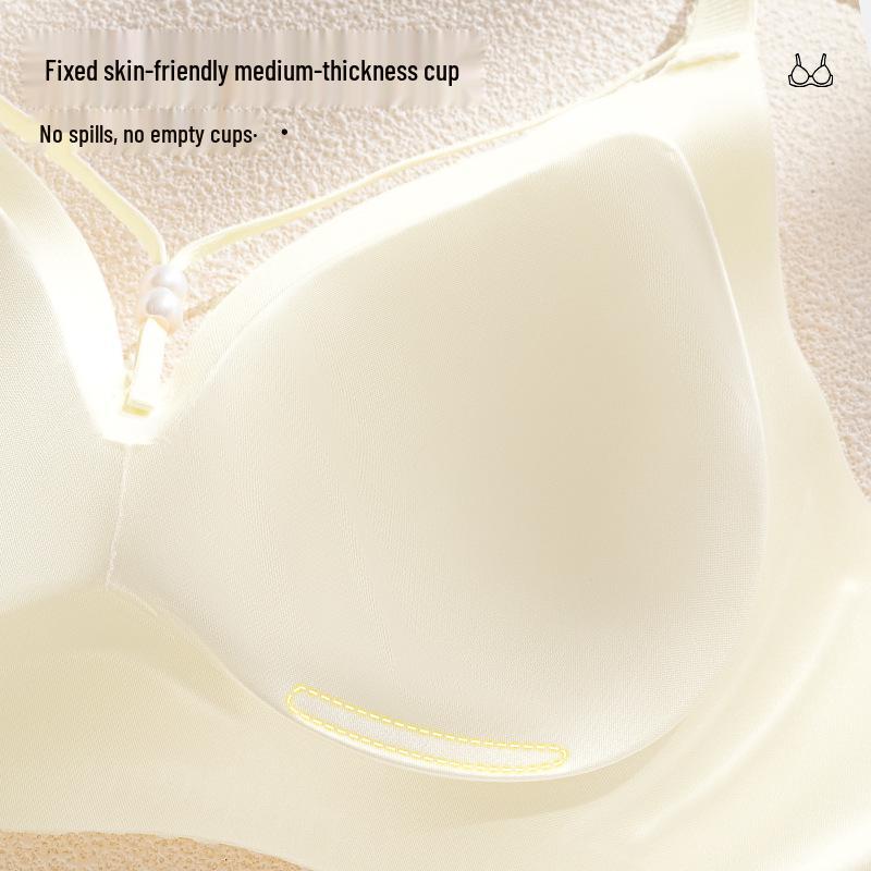 Бесшовный беспроводной бюстгальтер: Мягкая поддержка, Предотвращает обвисание, Разработано для большой груди