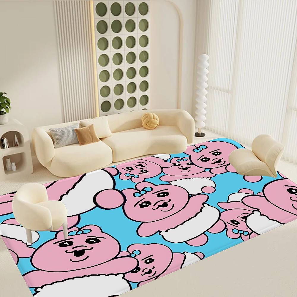 O-OpanchuS-S Usagi Bathroom Mat Retro Multiple Choice Living Room Kitchen Rug Non-Slip Bedside Mats