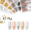 Nail Art Steel Ball Caviar 6 Grids Gold and Silver Beads Nail Art Decoration Nail Art Accessories