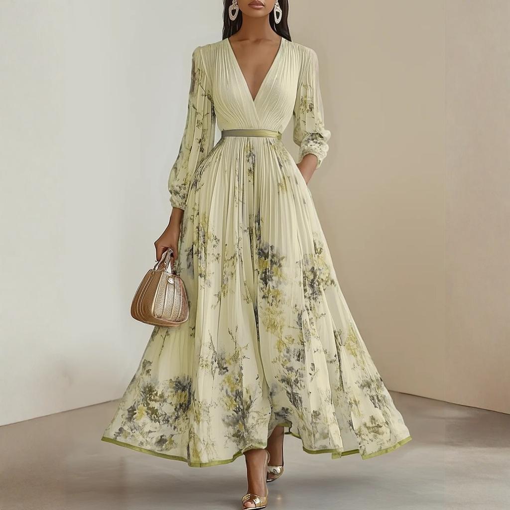 Женские платья-бэбидолл из бархата свободного кроя с квадратным вырезом и длинными рукавами