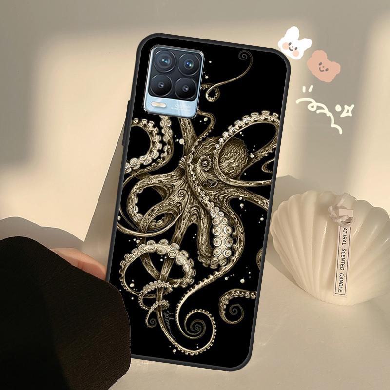Эстетика Океанического Осьминога Для Realme 8 9 Pro Plus GT Neo 2 GT Master 9i 8i Чехол для Телефона Для OnePlus 9 10 Pro 9R Nord2