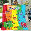 1pc Blanket Numberblocks7 Print Design, Lightweight Blanket for Sofa, Bed- Soft &Warm, Gift for All Seasons like Christmas, Halloween