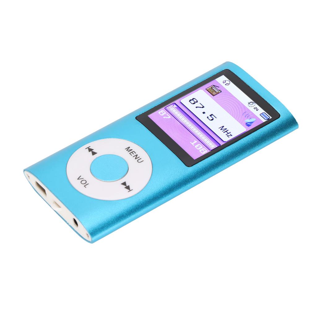MP3-плеер с 1,8-дюймовым цветным экраном, многофункциональный портативный MP3-плеер, синий
