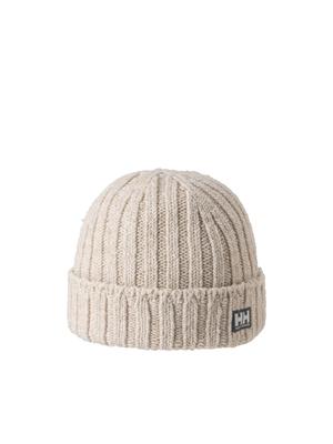 Объемная шапка бини смешанной вязки Helly Hansen, унисекс, цвет слоновой кости, (HC92252)
