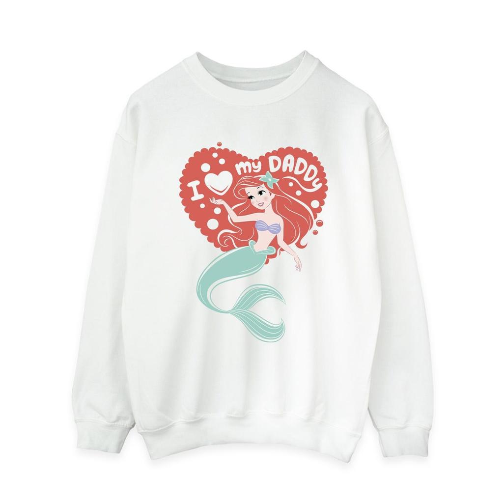 Disney Womens/Ladies The Little Mermaid Love Daddy Sweatshirt