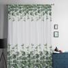 Акварель с ветвями эвкалипта Прозрачная занавеска для гостиной Современная вуаль Тюль Оконные занавески для спальни Кухонные шторы