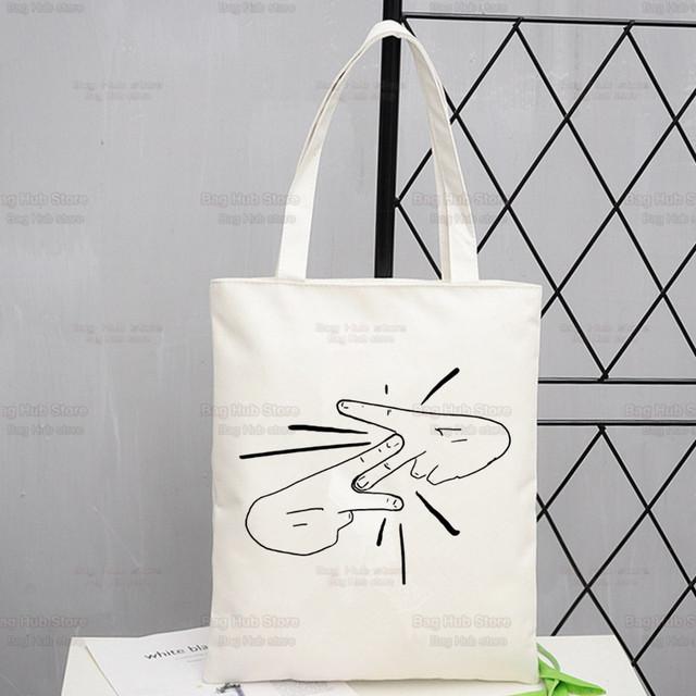 Новое поступление, холщовая сумка PNL Rapper Le Monde Chico, сумки-тоут с принтом QLF Freres Singer, сумки для покупок для девочек, повседневная упаковка