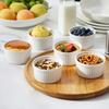 6pcs with Lid Ramekin Porcelain Pudding Cup Baking Bowl Dessert Cup  Custard
