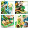 HUIQIBAO 5452PCS MOC The Earth Village Model Micro Building Blocks Architecture Style Brick for Kid Children Construction Toys