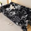 Черный шенилловый чехол для дивана Ткань Four Seasons General Fabrics Полотенце для дивана Полное покрытие Универсальный нескользящий чехол Одеяло