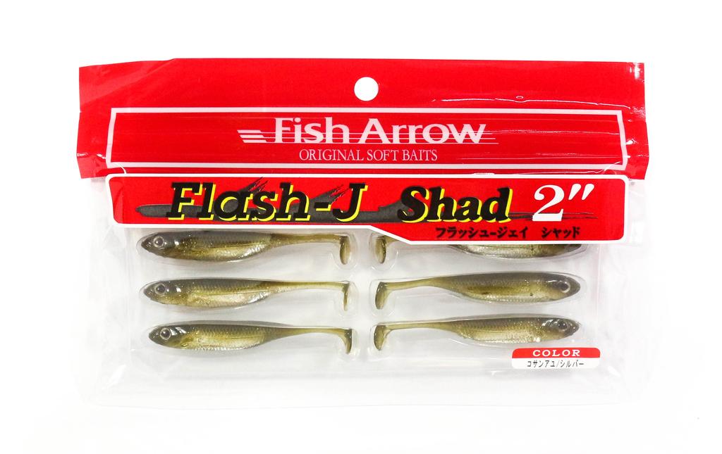Fish Arrow Soft Lure Flash J Shad 2 Inch 8 Piece Per Pack #06 (1703)