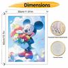Disney Mickey Flower Bouquet Paint By Number Kit Drawing Canvas DIY Picture Home Decor Art Craft Wall Decoration Gift For Living Room