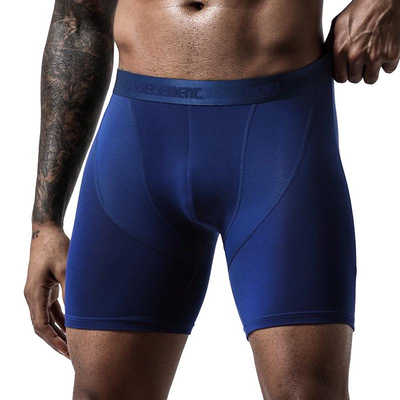 Men's Quick-Dry Long-Leg Running Tights - Anti-Wear Fitness Boxer Shorts