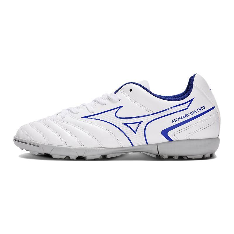 Mizuno Monarcida Artificial Turf Durable Low-Top Kids Soccer Shoes Kids Soccer Shoes White Blue P1GE222525