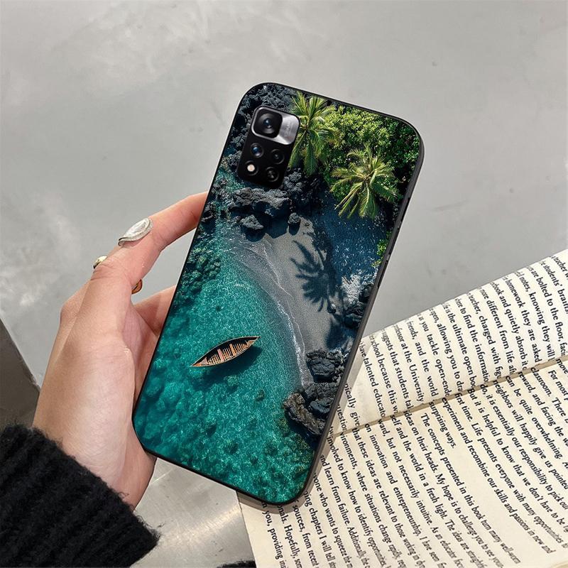 Чехол для телефона для Xiaomi Poco C71 15T 14T Pro Redmi note 15 14 14 13 Pro Redmi A5 15C 13C Пальма Морской пляж