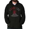 Funny Valentine's Day I Lava You VolcanoHoodie Hooded Sweatshirt Men Women