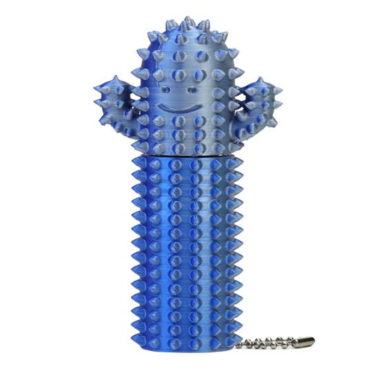 Stress Relief Spiky Cactus Fidget Toy Textured PLA Smiling Cactus Toy Portable Travel Cactus Pain Stimming Tool Sensory Toy
