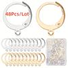 1 Box 18/48/90Pcs Earring Findings Kit Leverback Earring Hooks Hypoallergenic Huggie Lever Back Ear Wires for Jewelry Making Kit