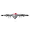 CNC Machined Metal RC Car Rear Portal Axle Set for Axial SCX10 1 10 RC Crawler Car PartsTitanium Color