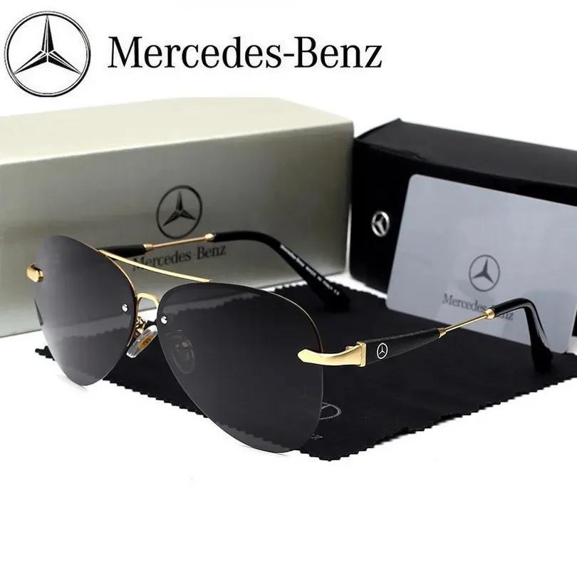 Автомобильная наклейка для Mercedes Benz A B C E S V Class GLB GLC GLE AMG Pilot SLK SLC ML Автомобильные Высокие Мужские Антибликовые Очки для Водителя Поляризующие