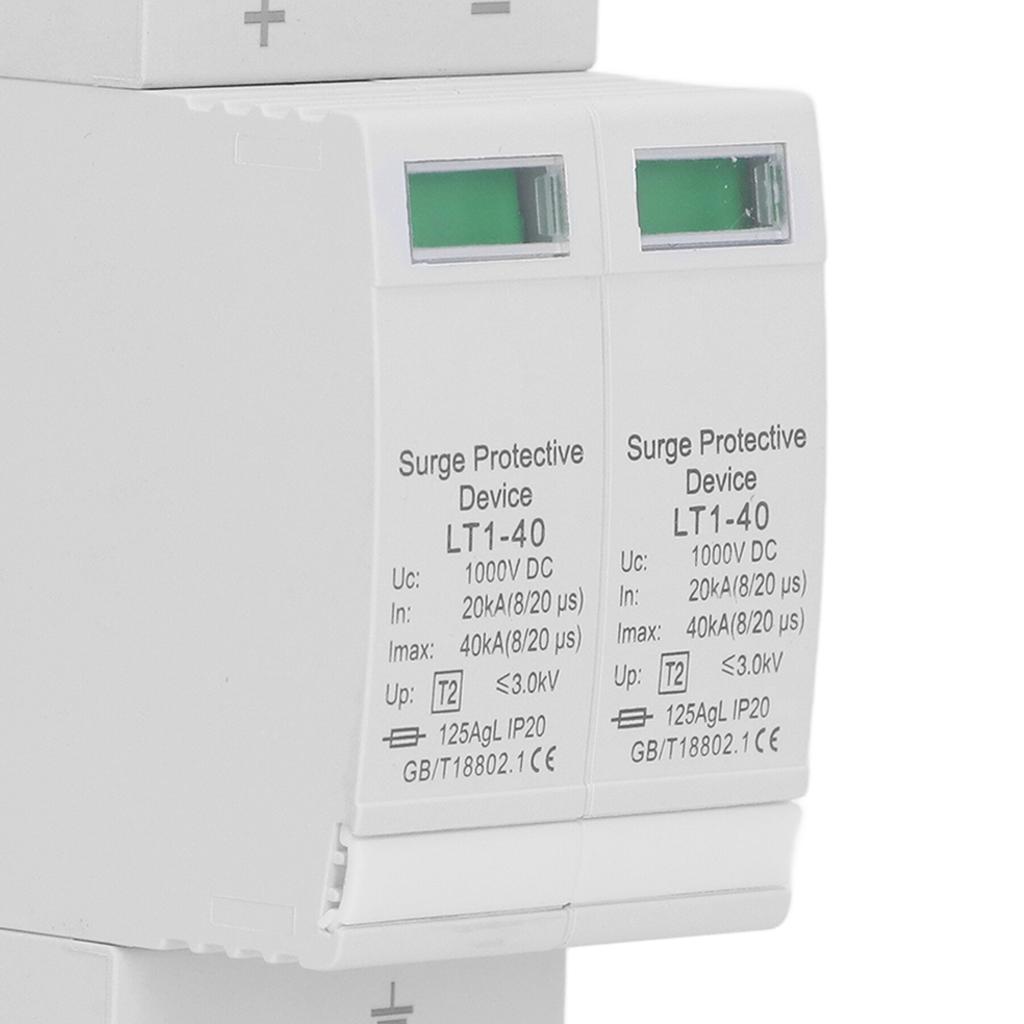 Surge Protective Device Photovoltaic PV Voltage Protection Arrester Protector 20‑40KA 2P DC1000V