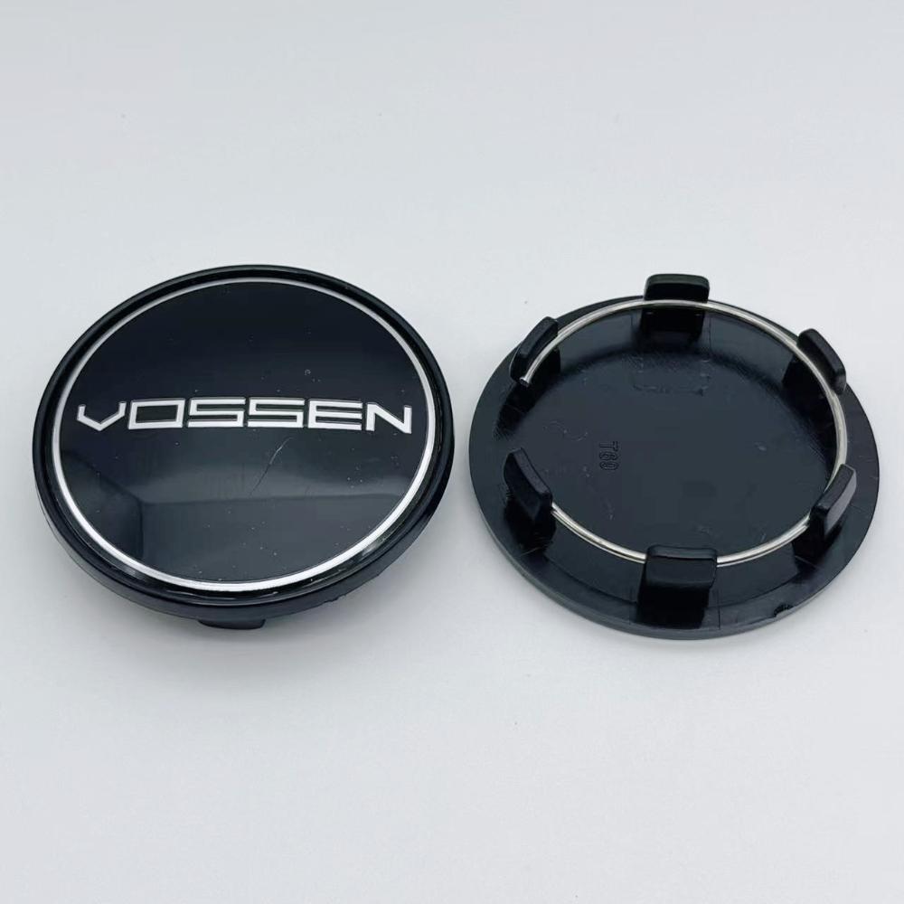 4pcs Vossen Logo Emblem Car Wheel Center Caps 69MM (56MM I.D) for Wheels Rim Hubcaps Hub Centre Cover Replace Car Accessories