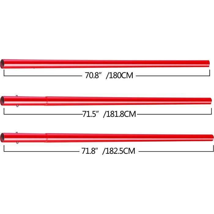 Truelle de maçonnerie en acier au manganèse 1200x300mm avec 3 poignées de 1.8m et support de règle