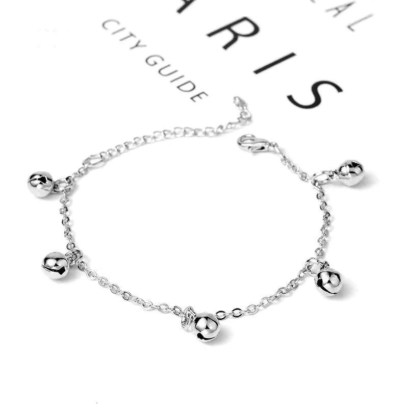 Fashion Pretty Butterfly Bell Pendant Chain Bracelet Exquisite Charm Adjustable Wedding Bangle Cute Women Lady Jewelry Party Gift