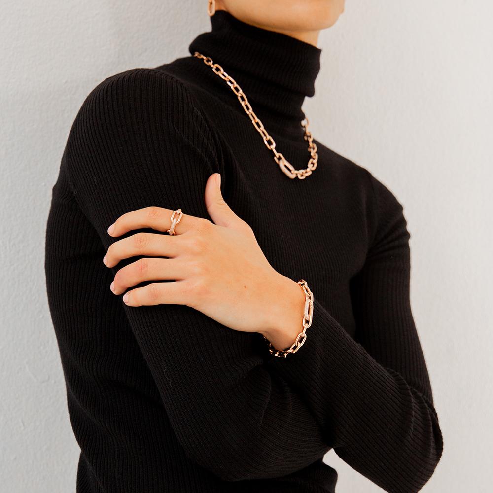 Кольцо Daniel Wellington Crystal Link Модное кольцо с кубическим цирконием Кольцо для пары (Тип А)