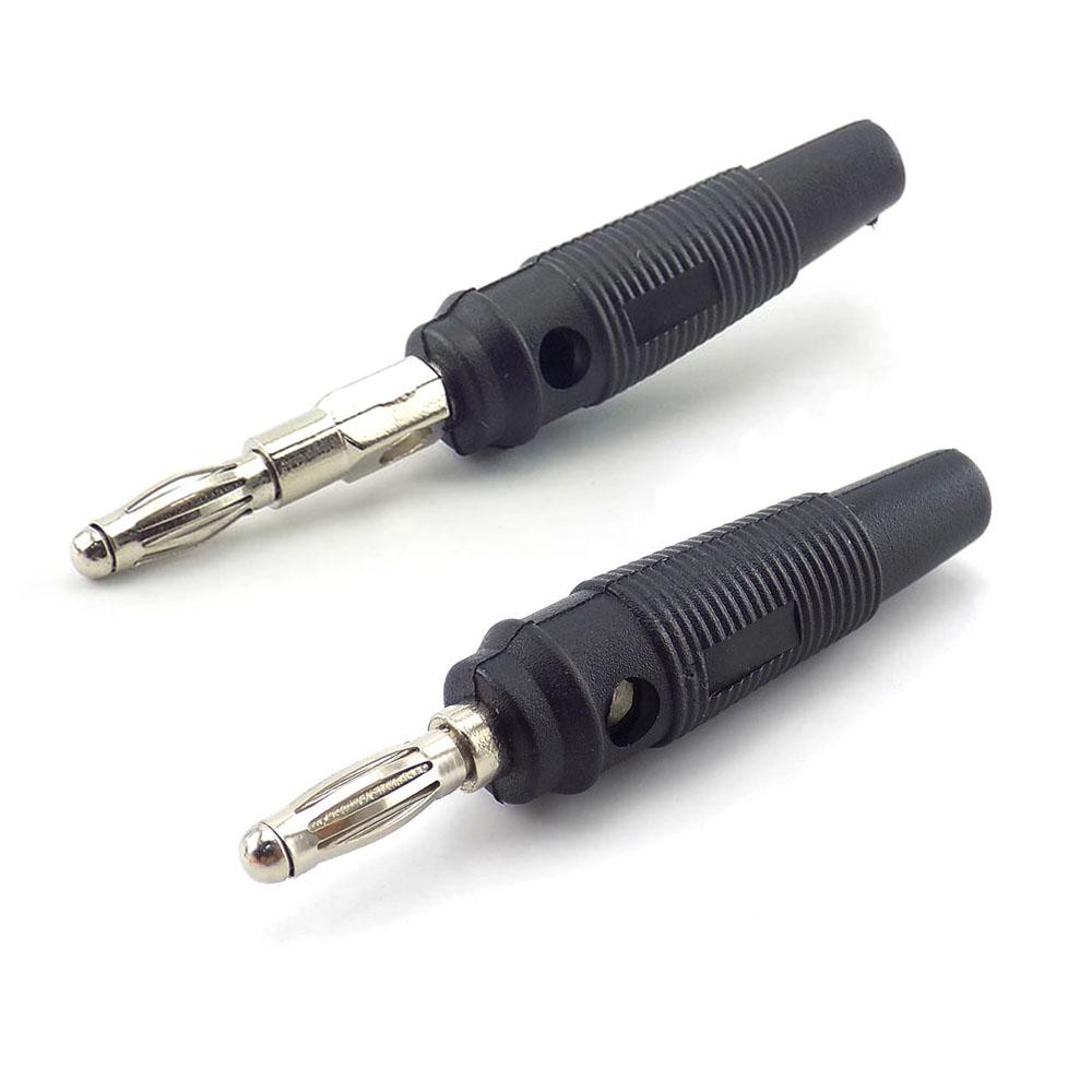 10 шт. 4 мм штекер банана аудио динамик винт золото посеребренные пластины штекеры беспаечный разъем 5 шт. красный 5 шт. черный